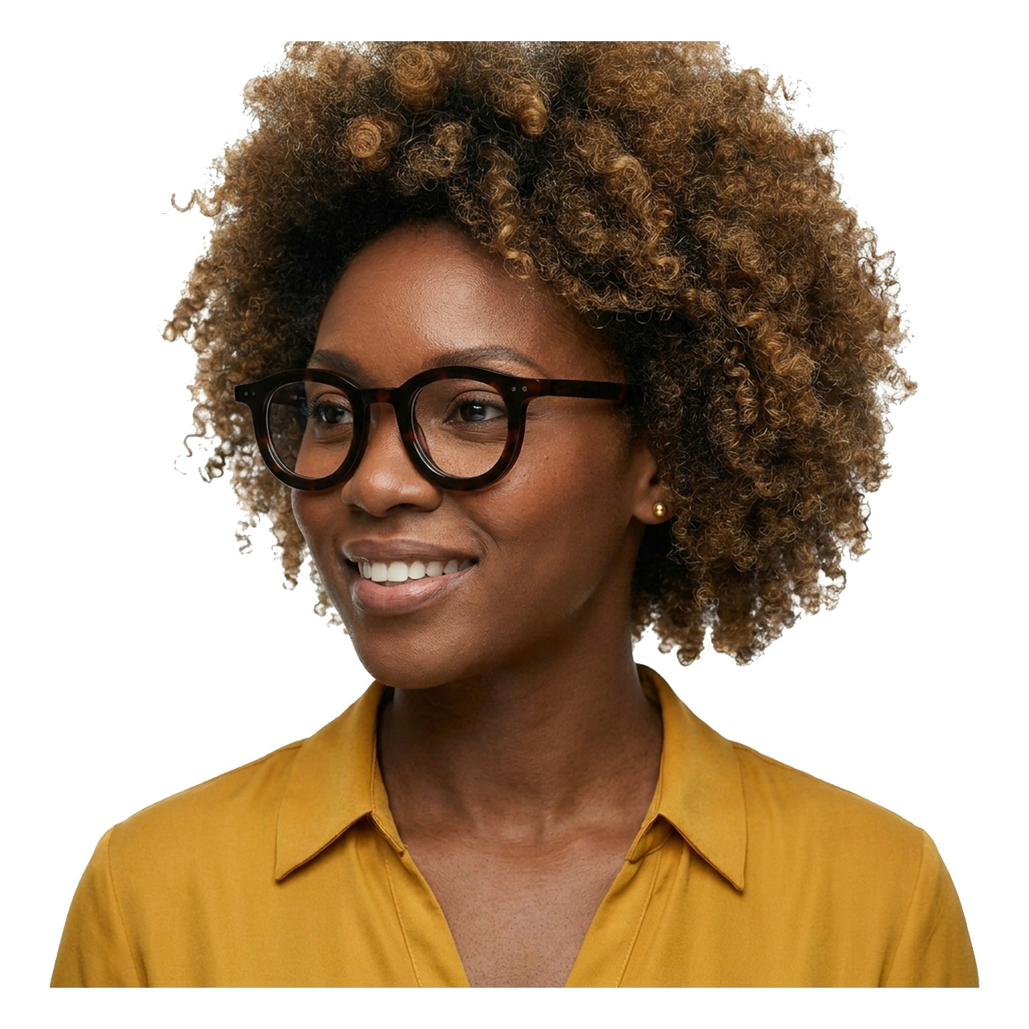 Lenstorm LS690332 Retro Rivet Acetate Round Eyeglasses