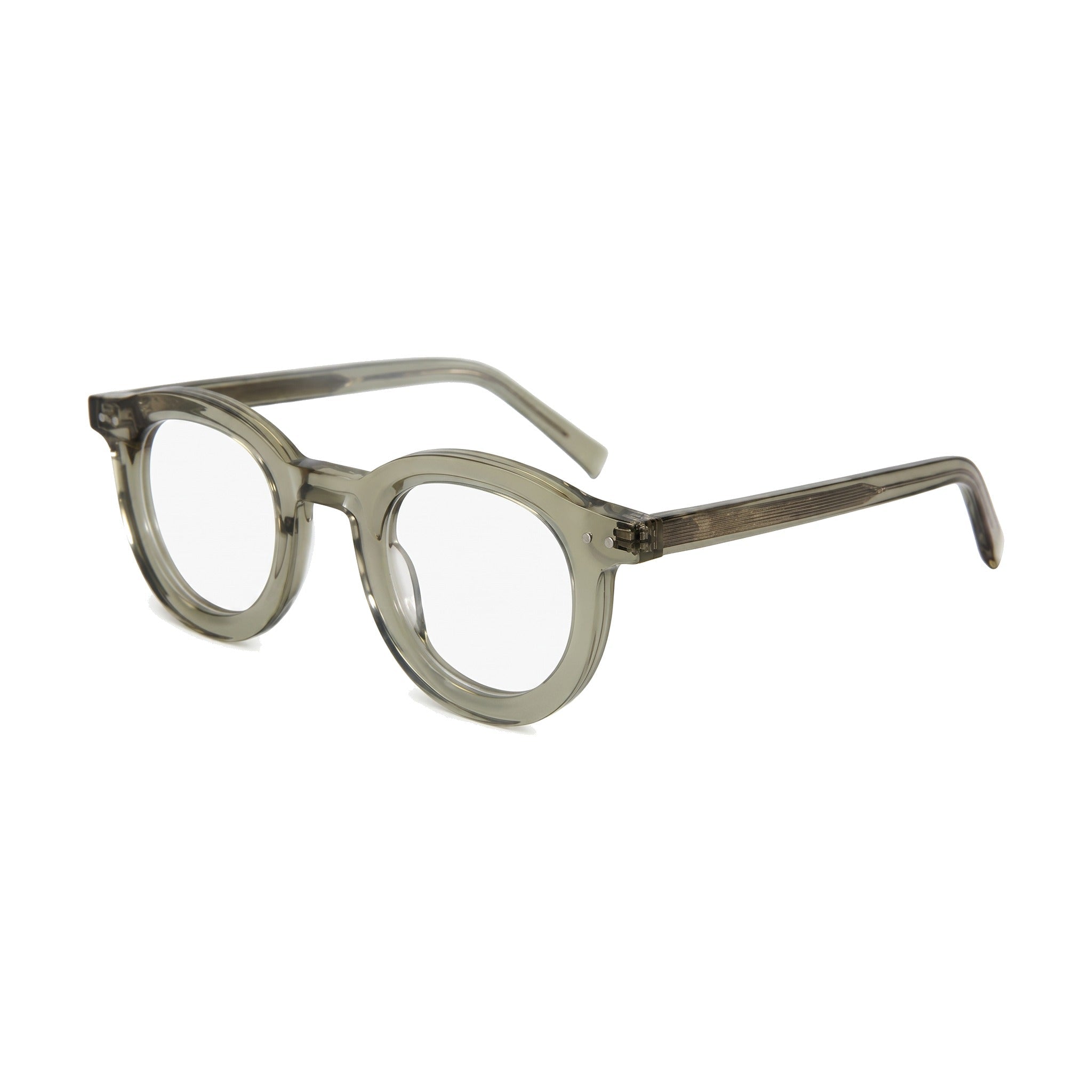 Lenstorm LS690332 Retro Rivet Acetate Round Eyeglasses