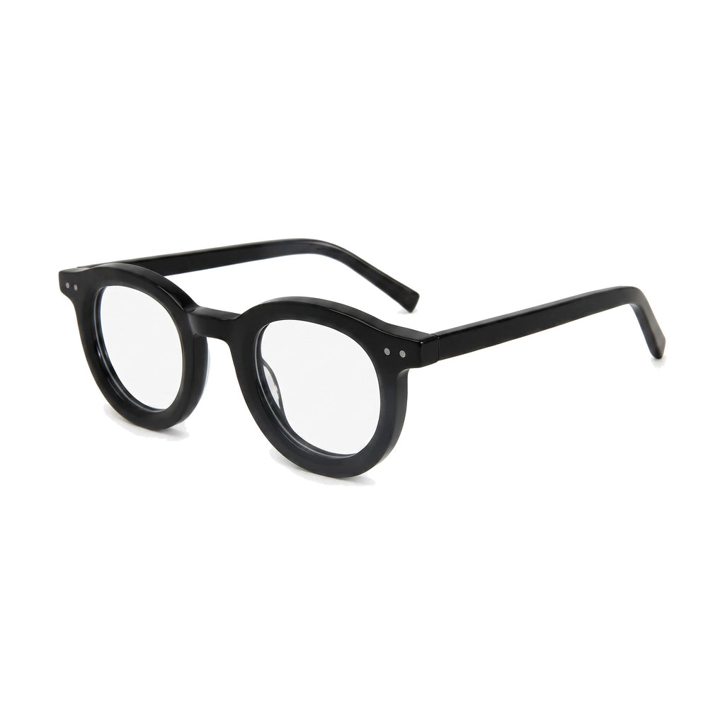 Lenstorm LS690332 Retro Rivet Acetate Round Eyeglasses