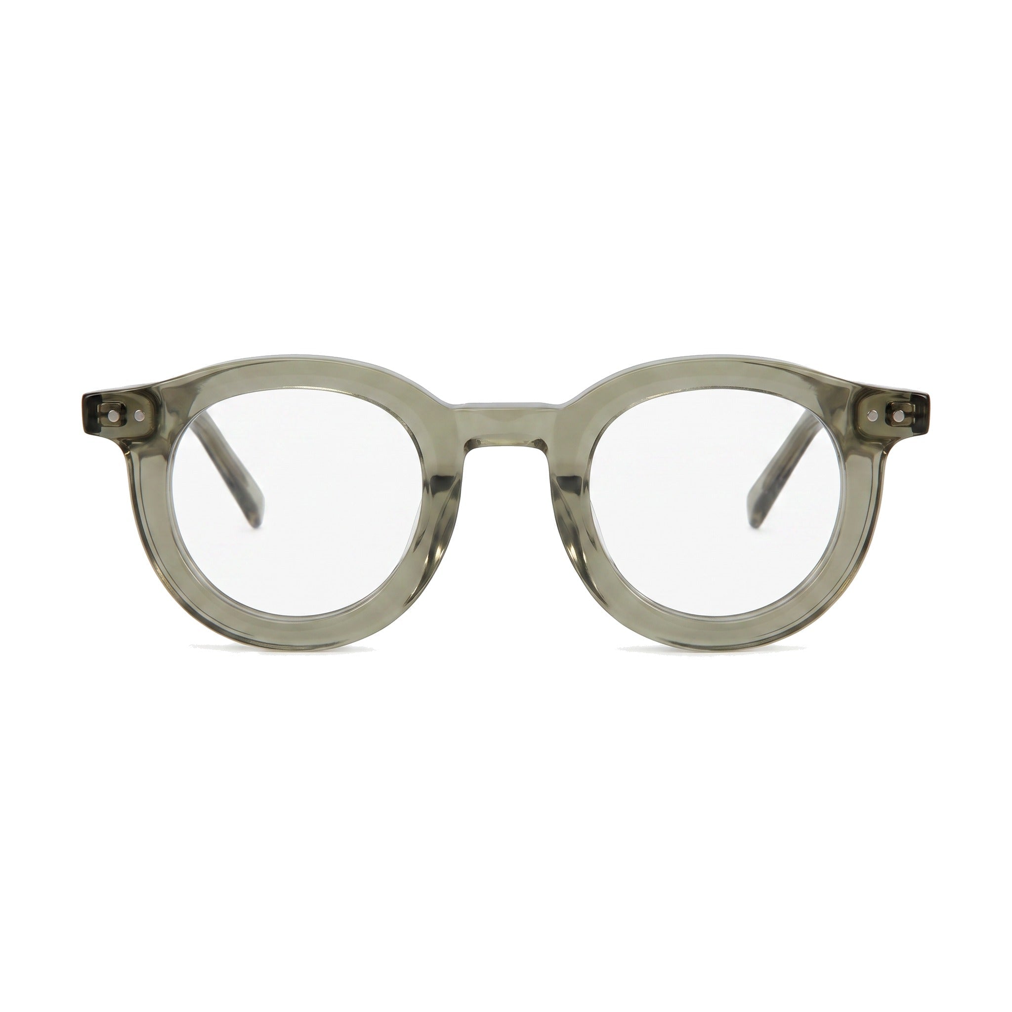 Lenstorm LS690332 Retro Rivet Acetate Round Eyeglasses