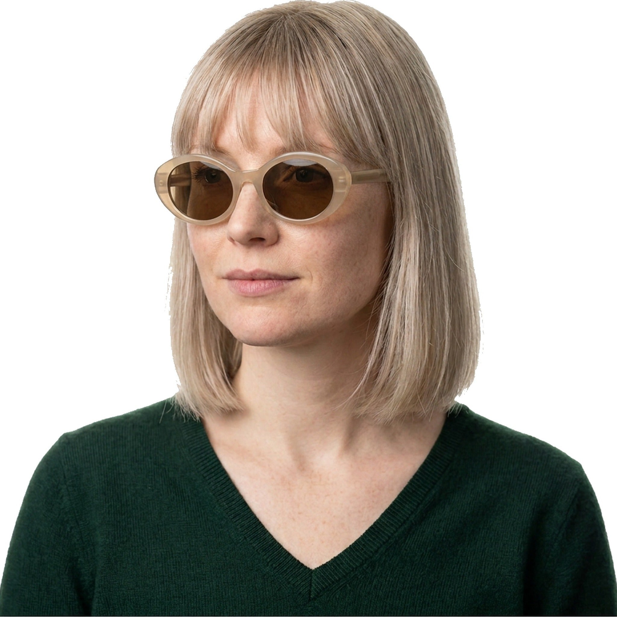 Lenstorm LS722454 Jelly Color Acetate Oval Sunglasses