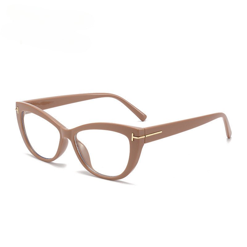 Lenstorm T1238 Blue Light Blocking T - Shaped Cat Eye Glasses