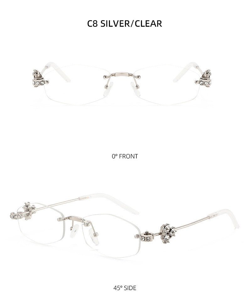 Lenstorm T1557 Luxury Korean Crystal - Embellished Jennie - Style Fashion Sunglasses
