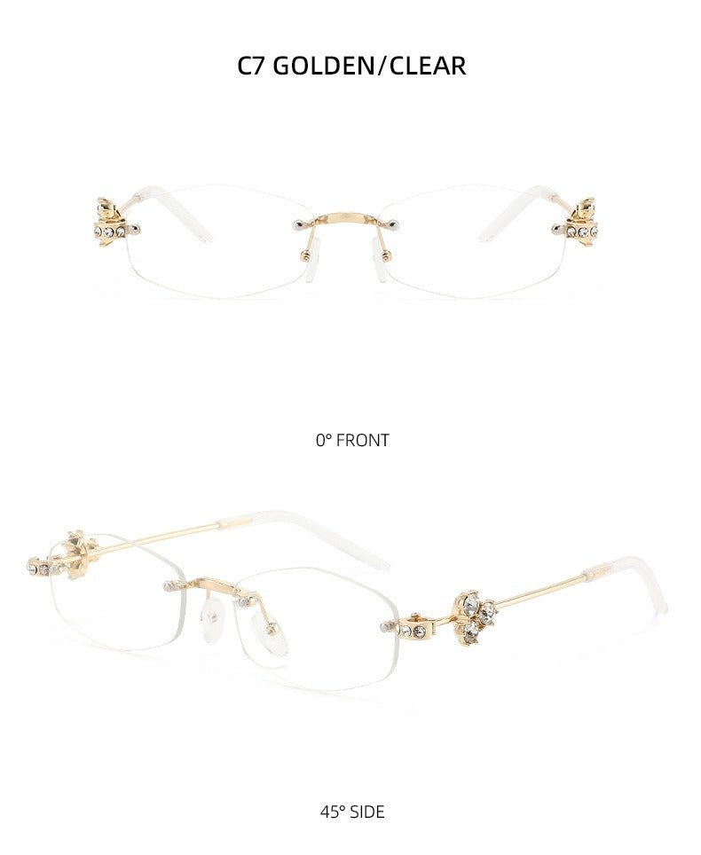 Lenstorm T1557 Luxury Korean Crystal - Embellished Jennie - Style Fashion Sunglasses