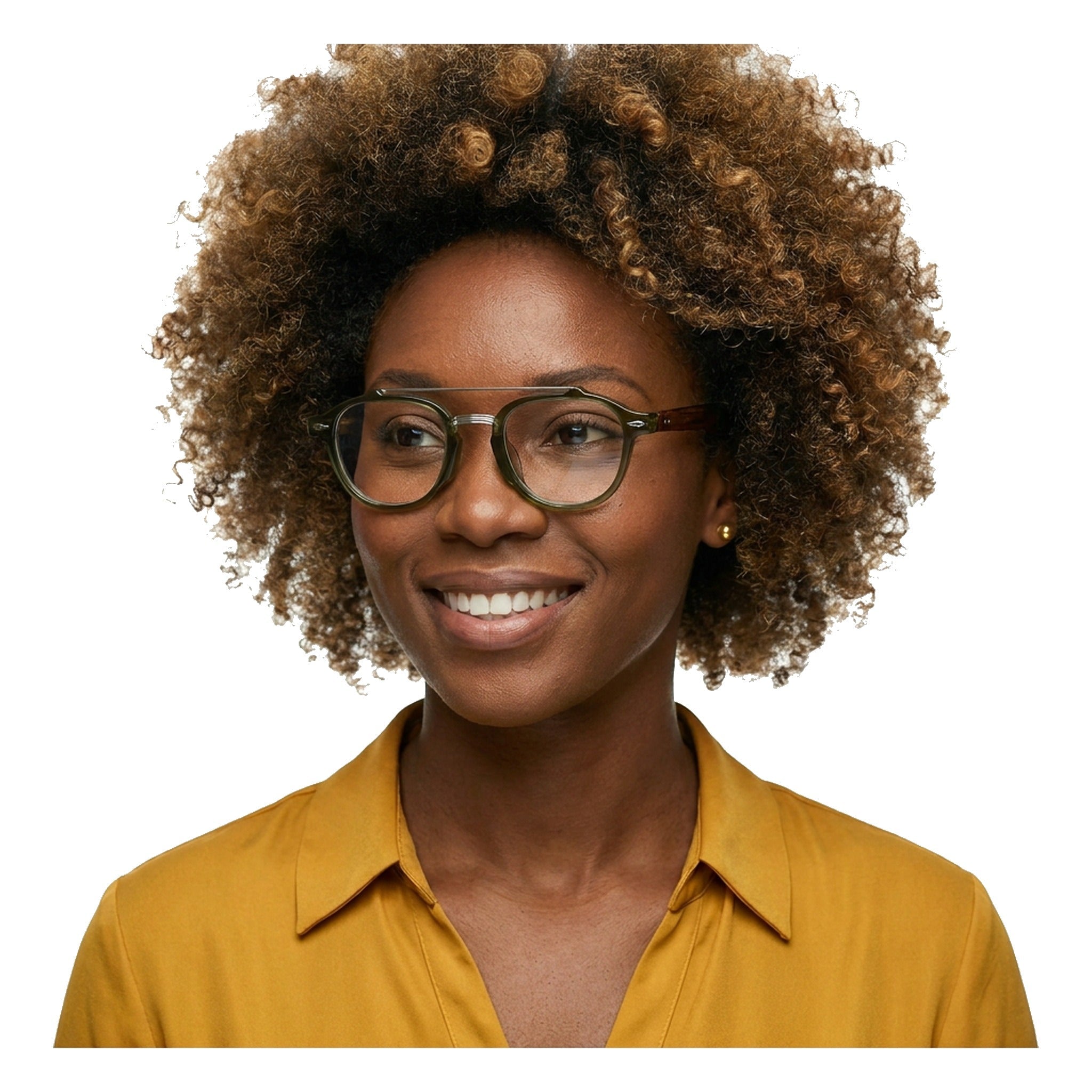 Lenstorm YSAT3014 Retro Double Bridge Round Eyeglasses