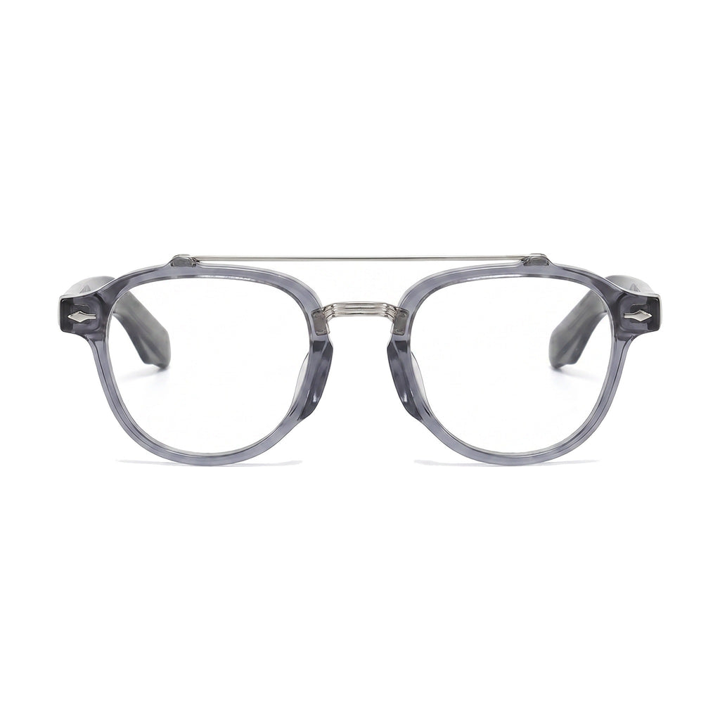Lenstorm YSAT3014 Retro Double Bridge Round Eyeglasses