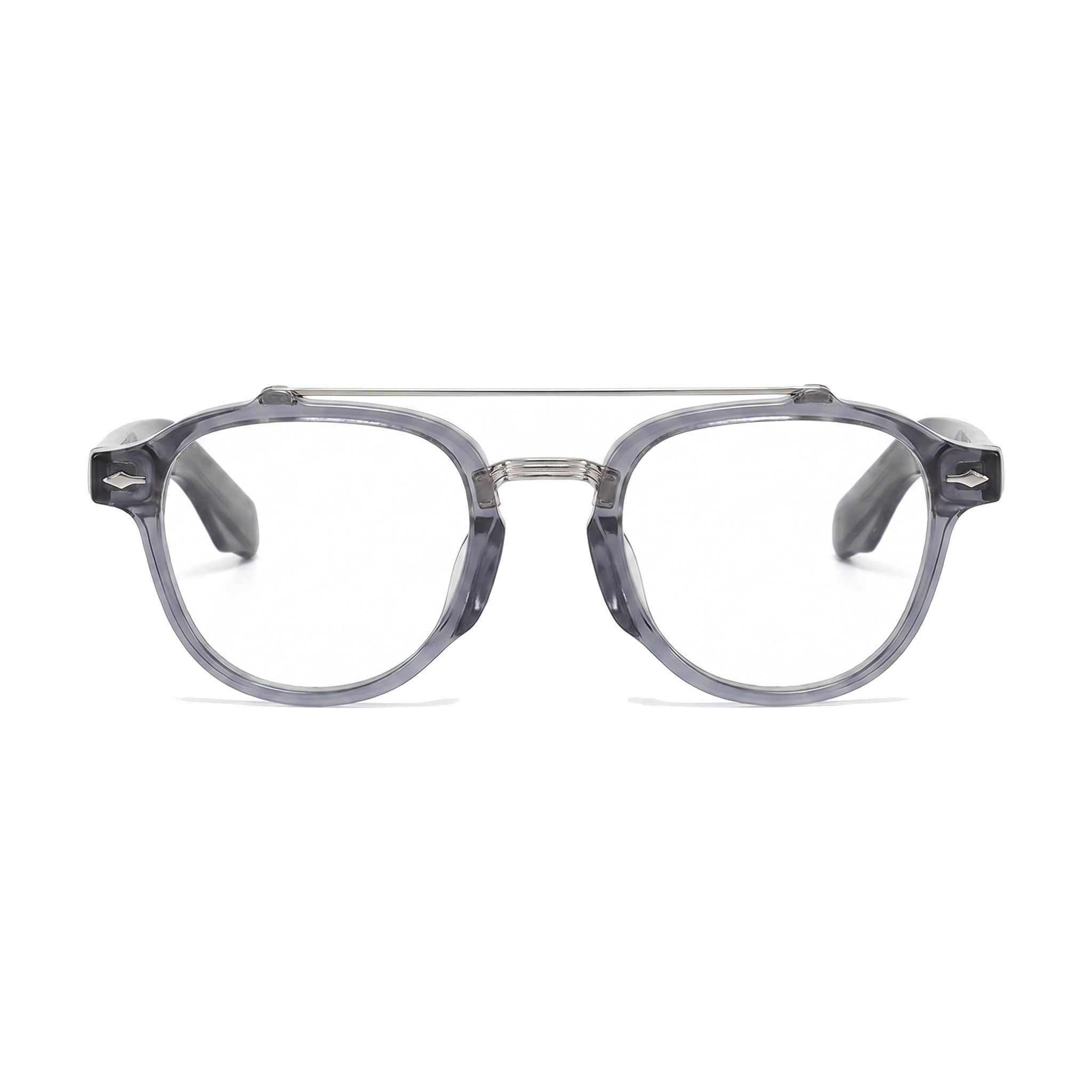 Lenstorm YSAT3014 Retro Double Bridge Round Eyeglasses