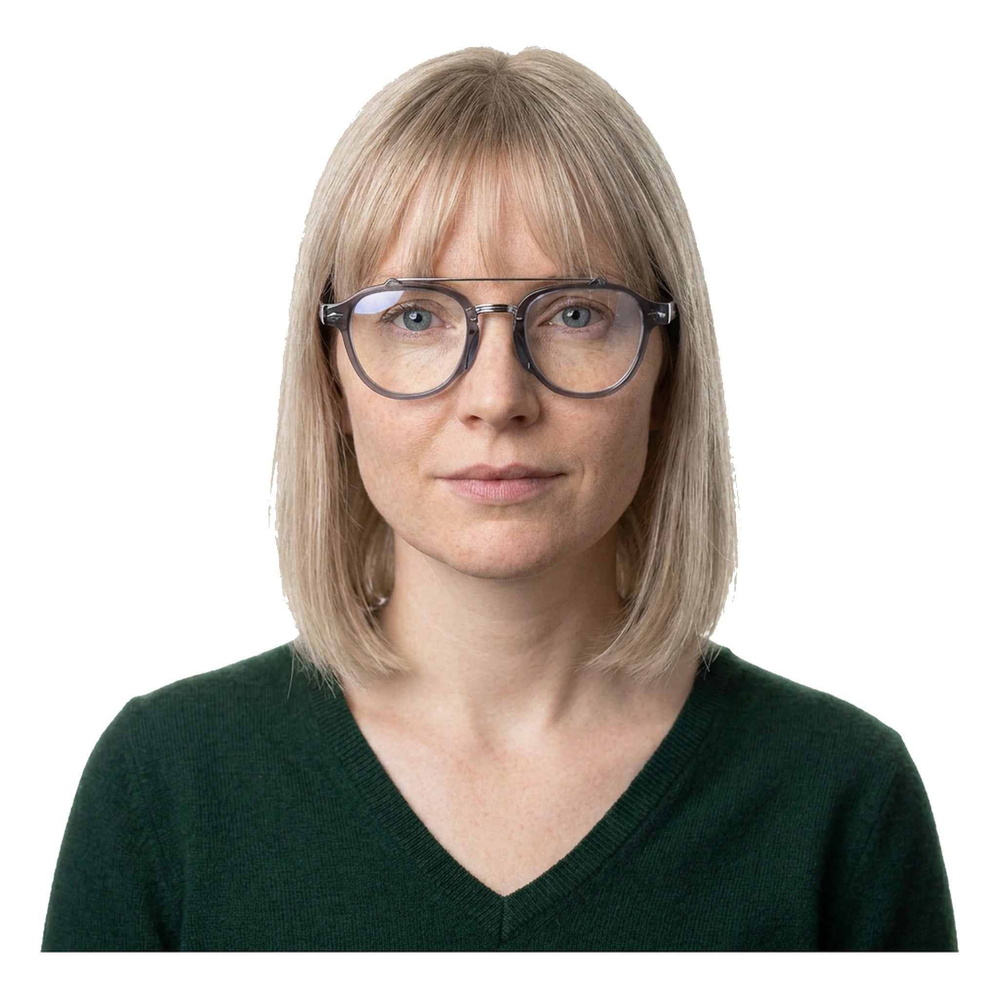 Lenstorm YSAT3014 Retro Double Bridge Round Eyeglasses