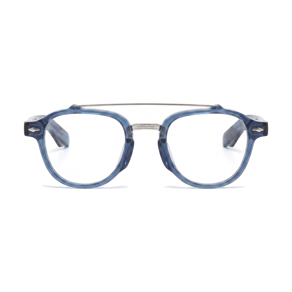Lenstorm YSAT3014 Retro Double Bridge Round Eyeglasses