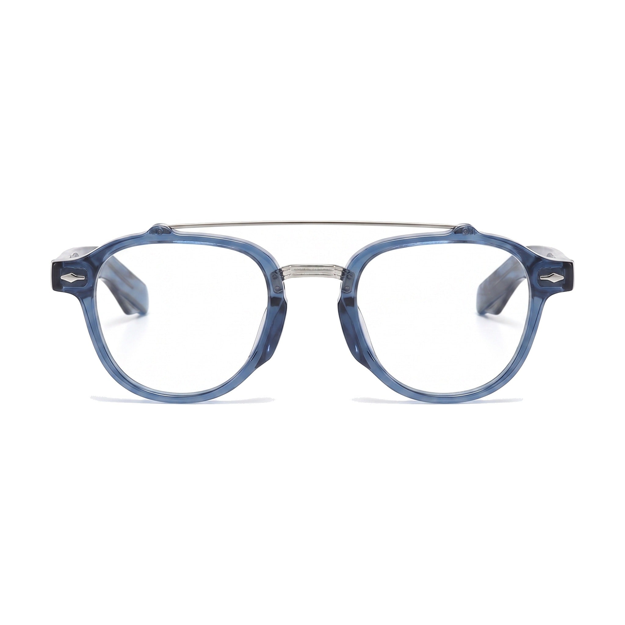 Lenstorm YSAT3014 Retro Double Bridge Round Eyeglasses