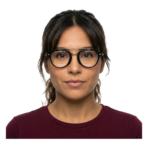 Lenstorm YSAT3014 Retro Double Bridge Round Eyeglasses